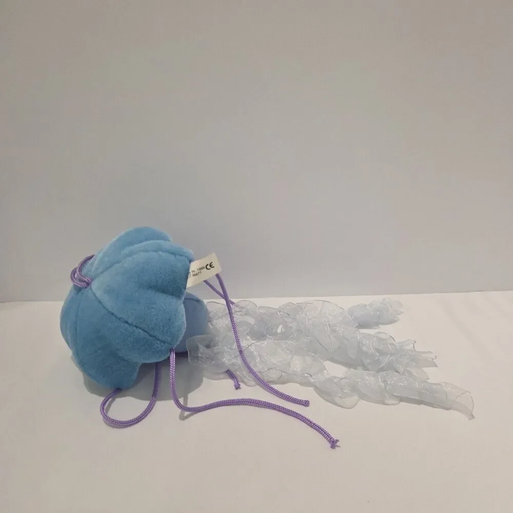 Vintage WILDLIFE ARTISTS Jellyfish Soft Plush Blue Purple Stuffed Animal 1999
